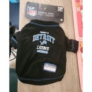 Pets First NFL Premium Tee Shirt for Dogs Small 9"-12" Detroit Lions